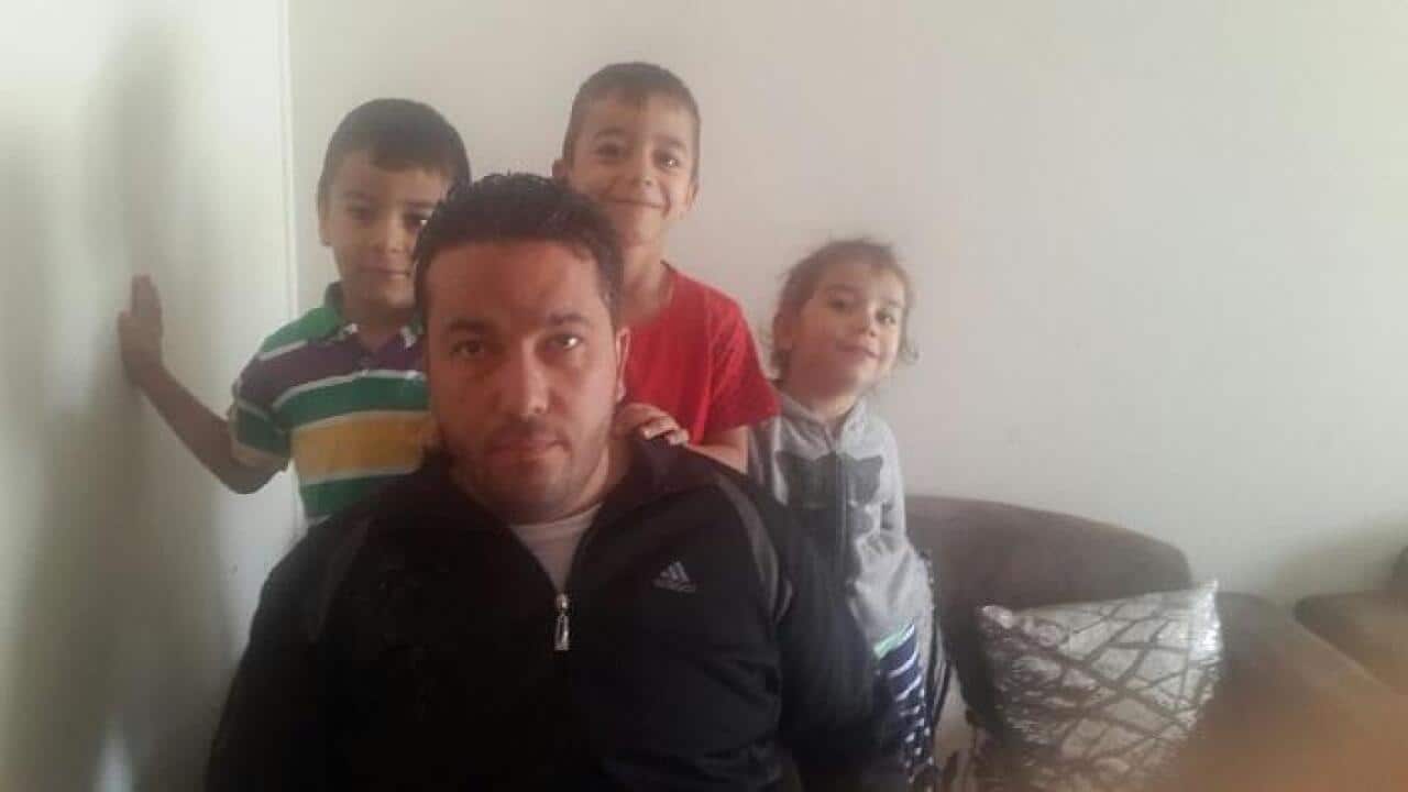 Salim Mohamed (dad) and his children