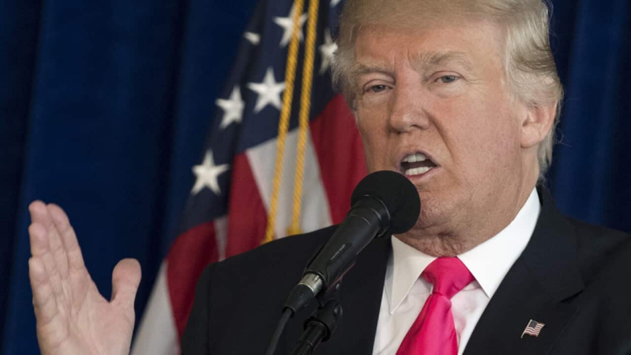 Republican presidential candidate Donald Trump