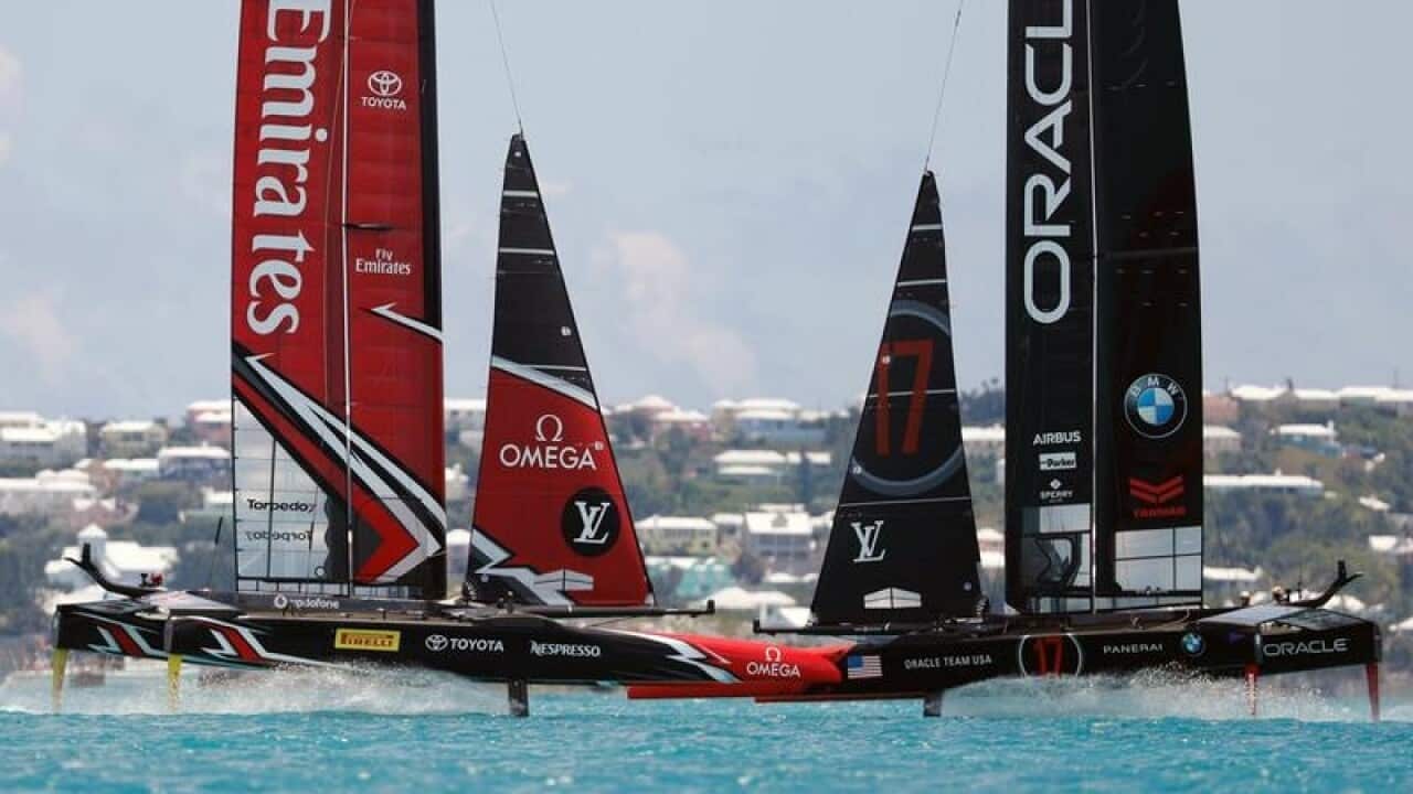 America's Cup Events Authority shows the Emirates Team New Zealand