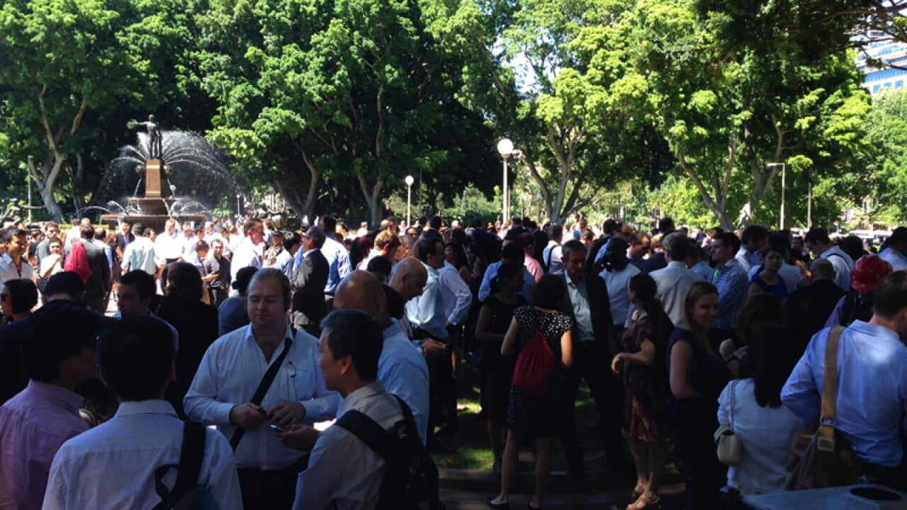 Evacuees in Hyde Park due to a siege