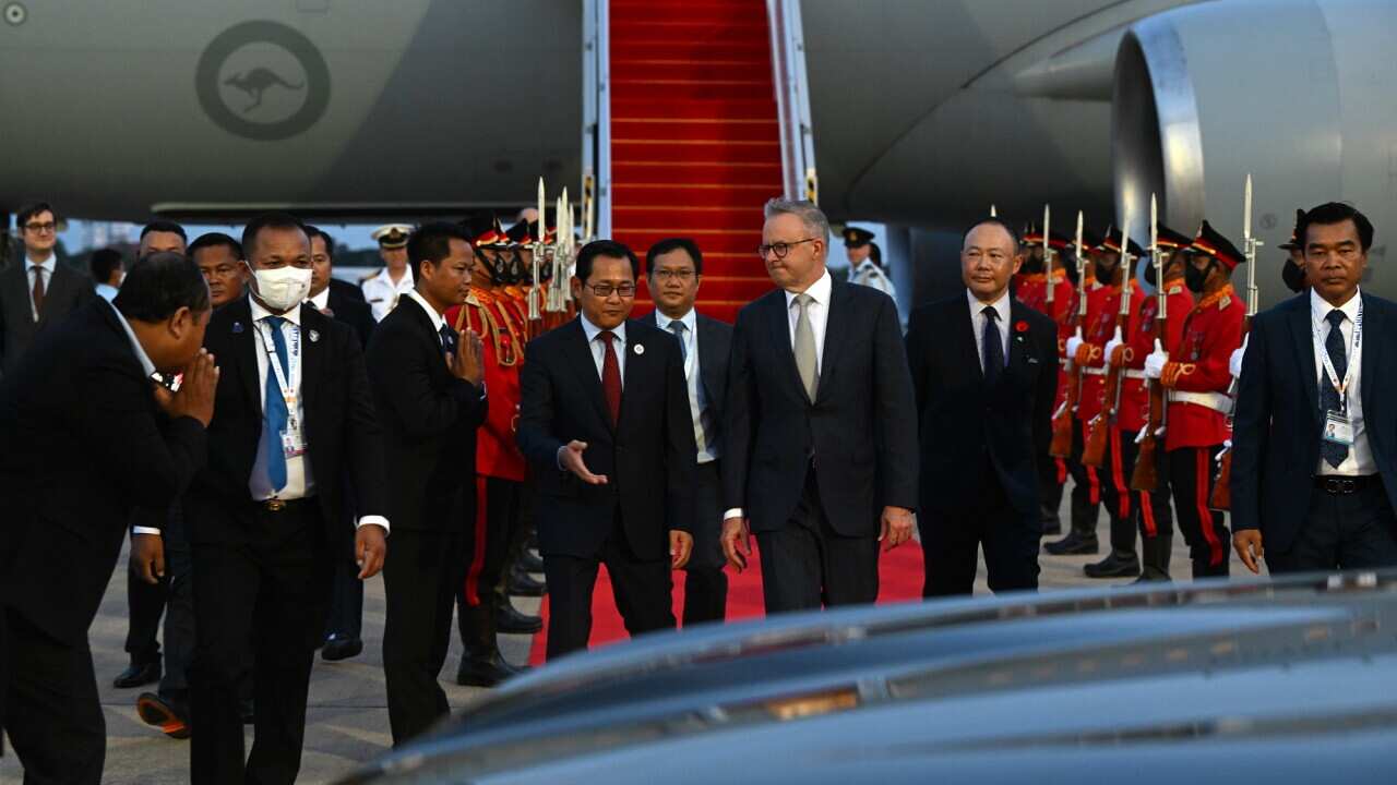 Prime Minister Anthony Albanese has arrived in Cambodia to embark on a nine-day overseas trip.