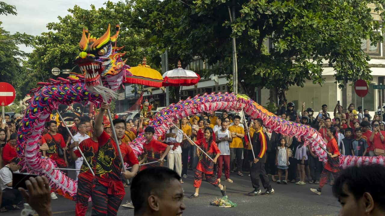Lunar New Year celebrated in Kuta, Bali (AAP)