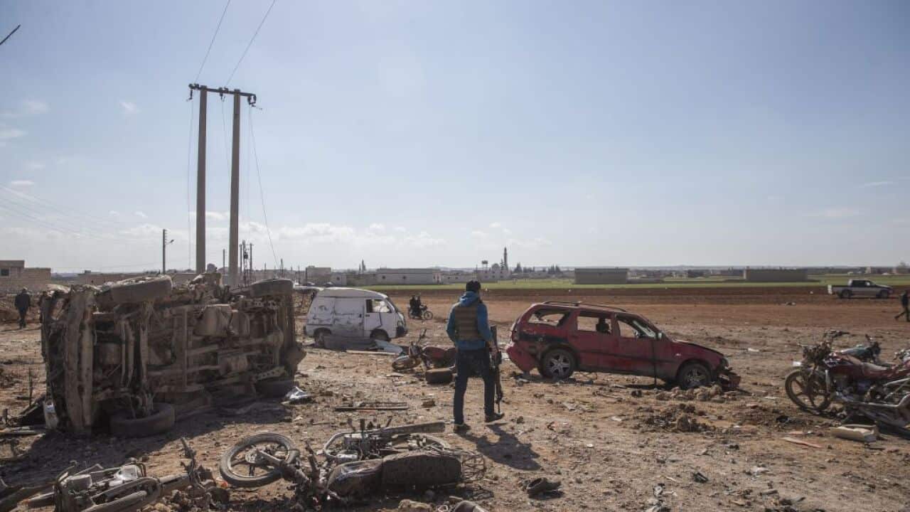 Daesh bomb attack in Syria's Al-Bab