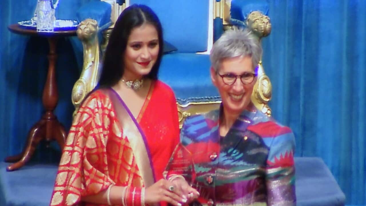 Preeti Daga with Governor of Victoria, Linda Dessau AC