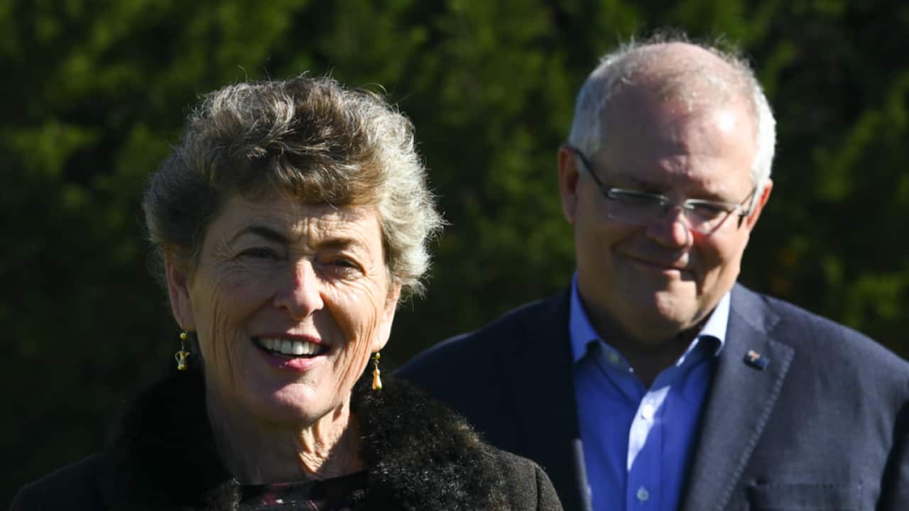 Fiona Kotvojs and Scott Morrison.