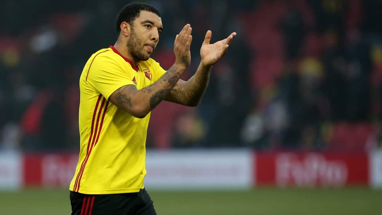 Alan Pardew Troy Deeney West Bromwich Albion Premier League