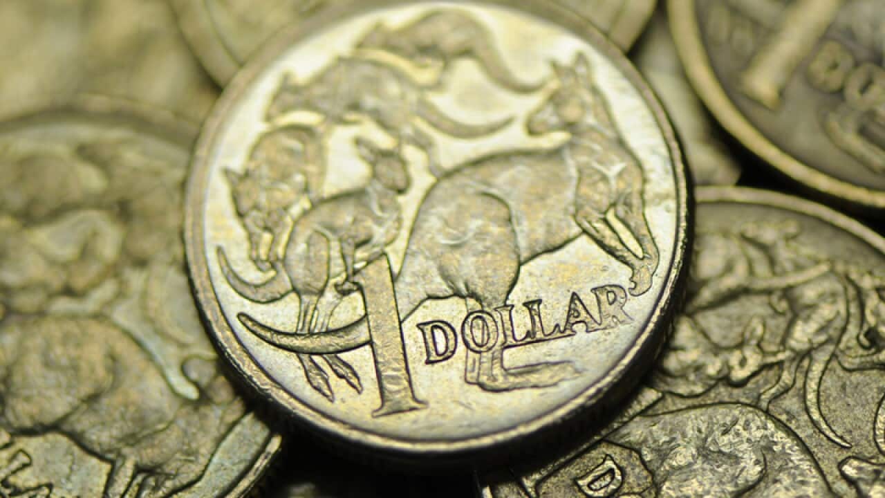 Australian dollar coins.
