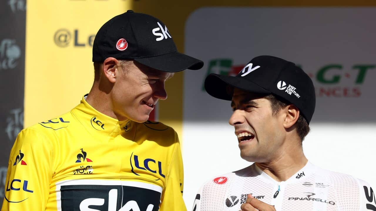 Chris Froome, Mikel Landa, Team Sky, Tour de France 2017 Stage 14