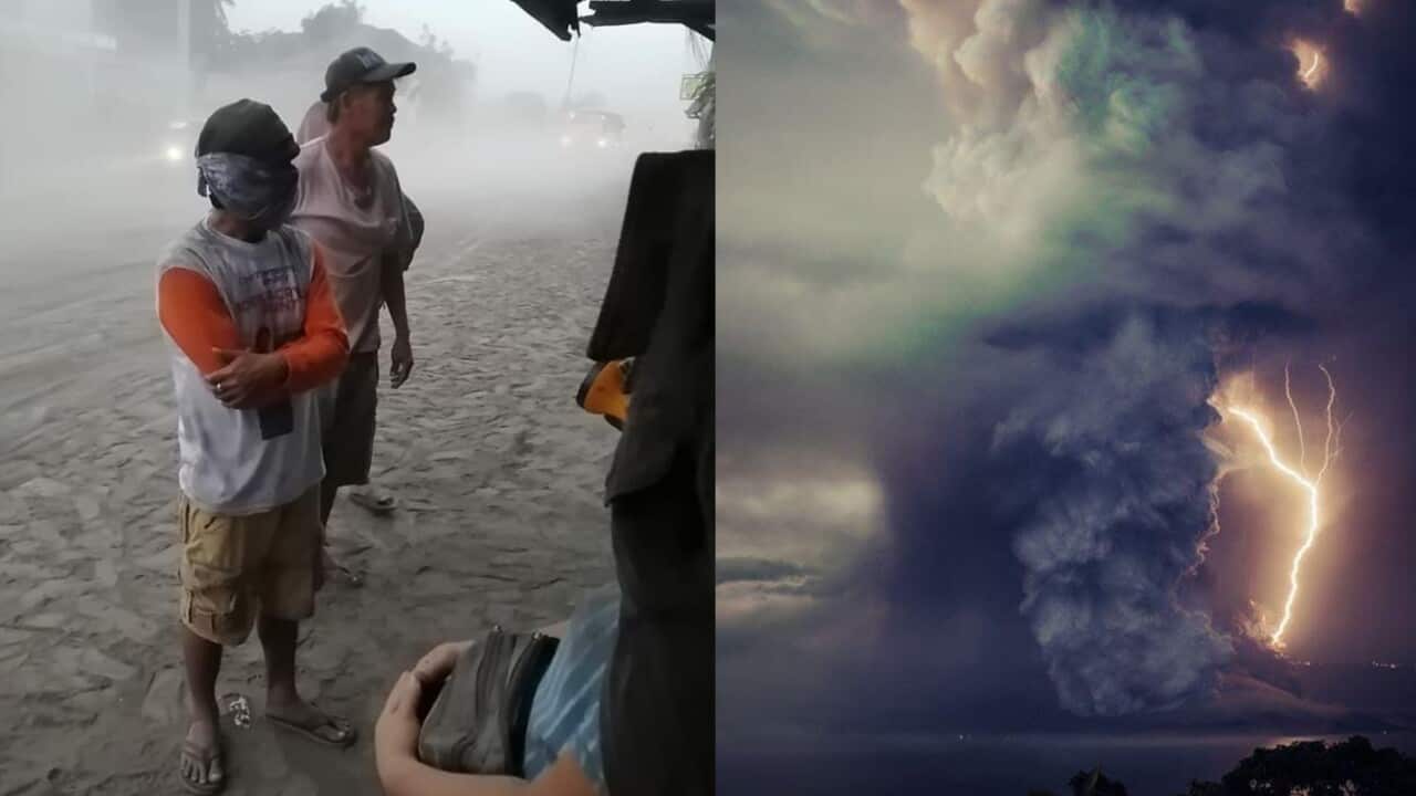 taal volcano, eruption, evacuees