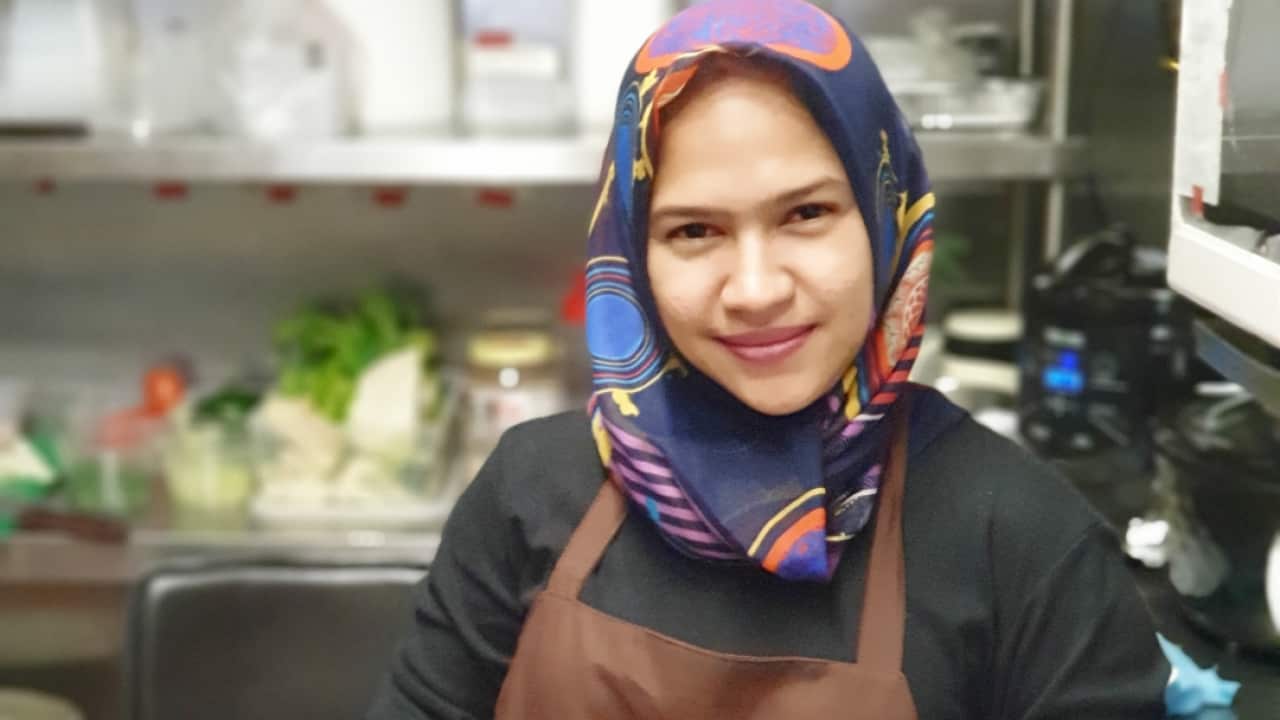 Sukmawardiana, owner of Indo Eats in Melbourne’s West. Business is good.