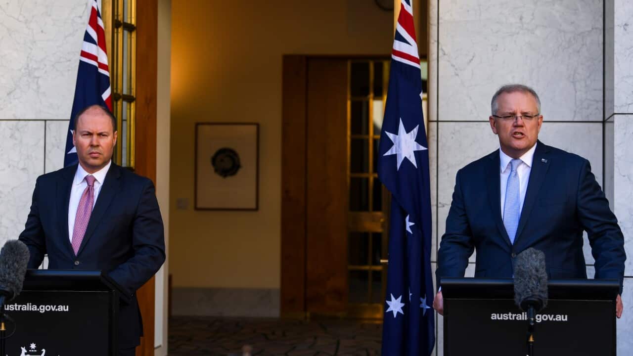 Prime Minister Scott Morrison and Treasurer Josh Frydenberg