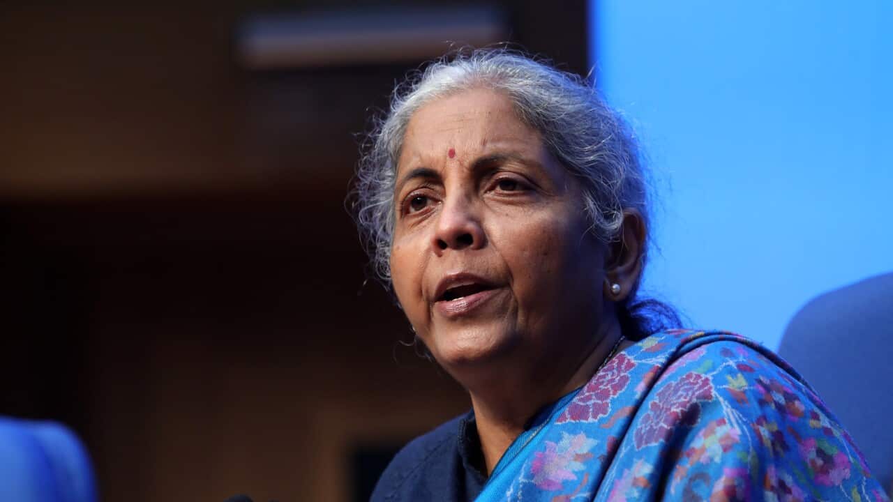 Indian Finance Minister Nirmala Sitharaman's press conference in New Delhi, India - 31 Dec 2021
