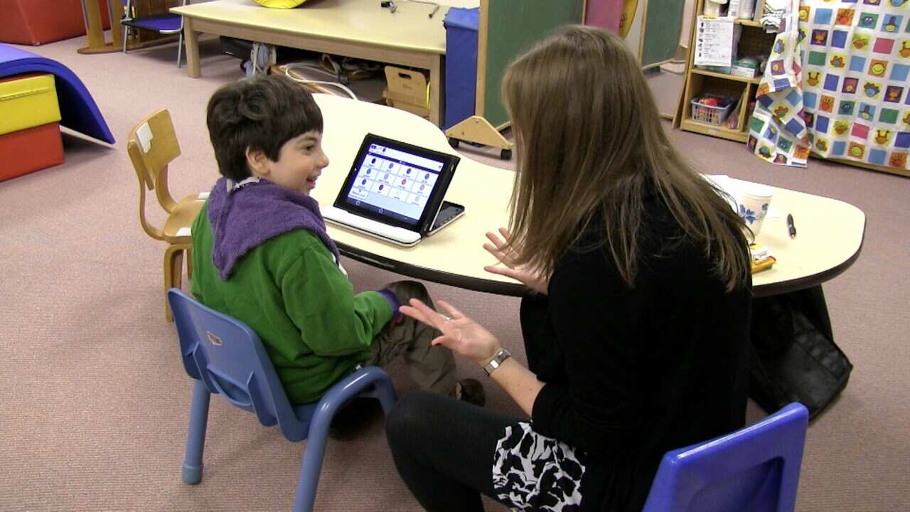 Students are taught digital literacy in the classroom
