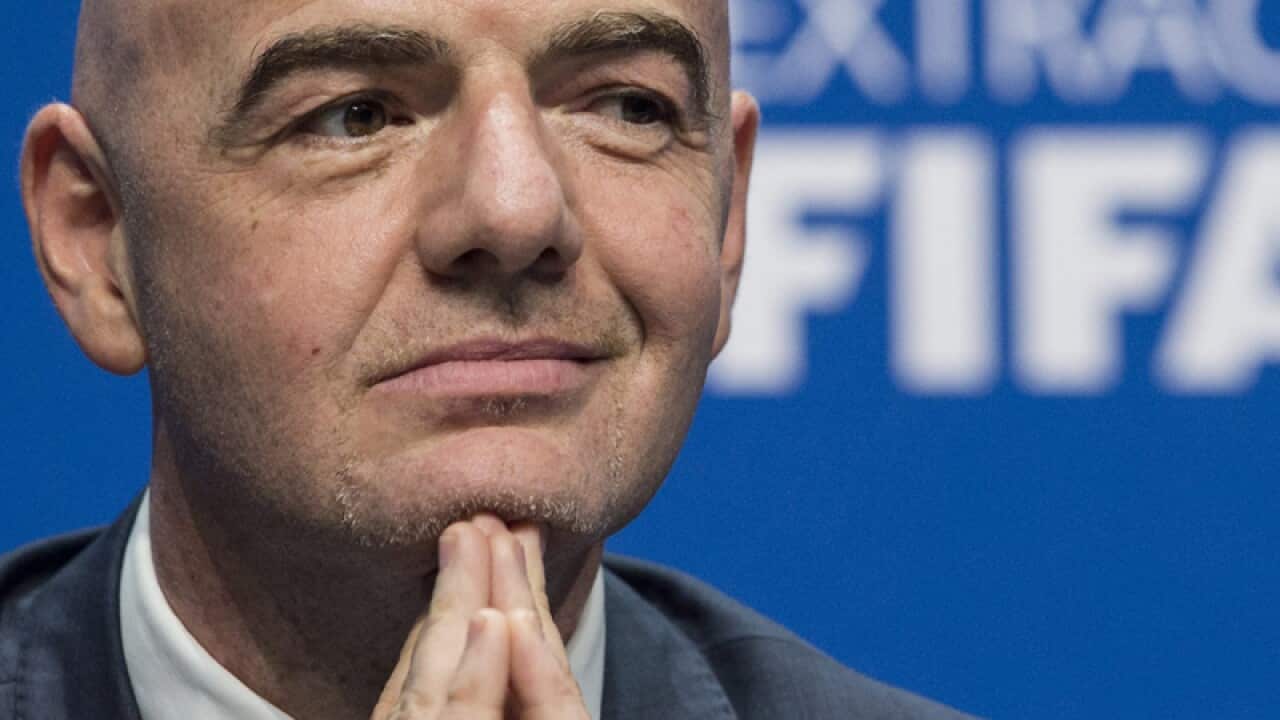 New FIFA President Gianni Infantino of Switzerland