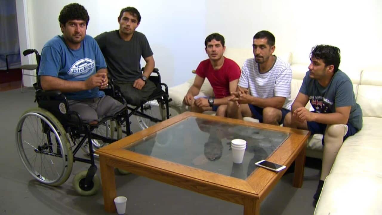 Five of the six Afghan Invictus team members who remained in Australia