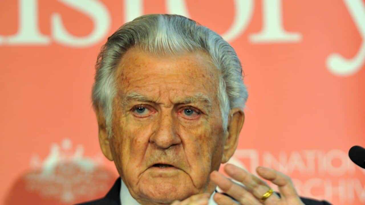 Former prime minister Bob Hawke