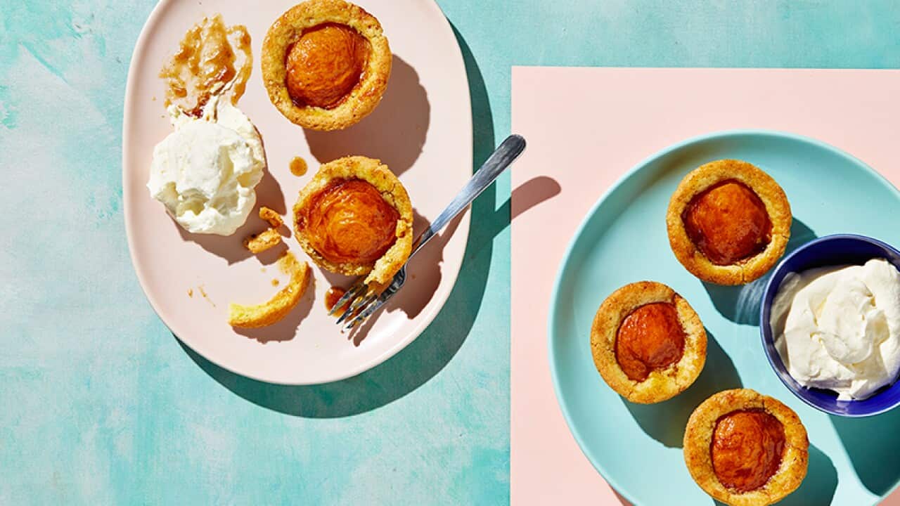 Apricot and vanilla brown butter shortcakes