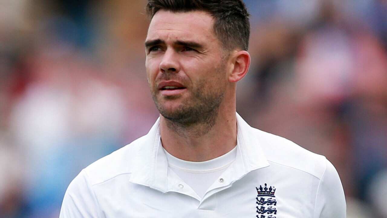 England's James Anderson.
