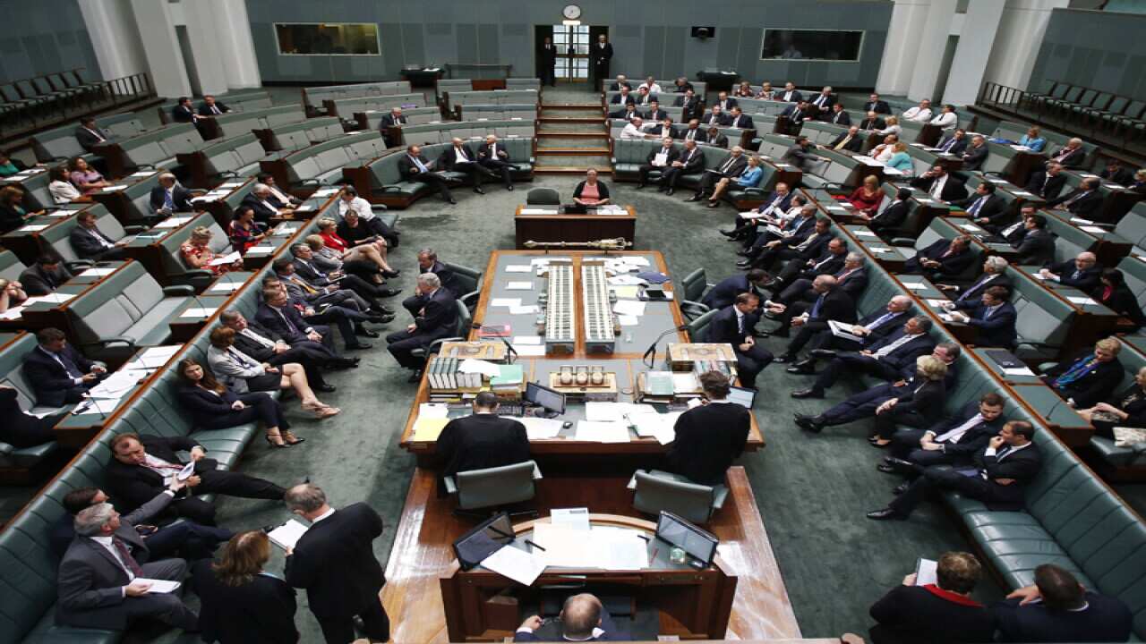 General view of the chamber during Question Time