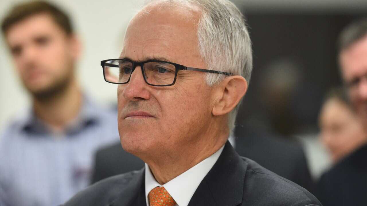 Prime Minister Malcolm Turnbull during a tour at the official opening of the Epworth Geelong Hospital on November 16