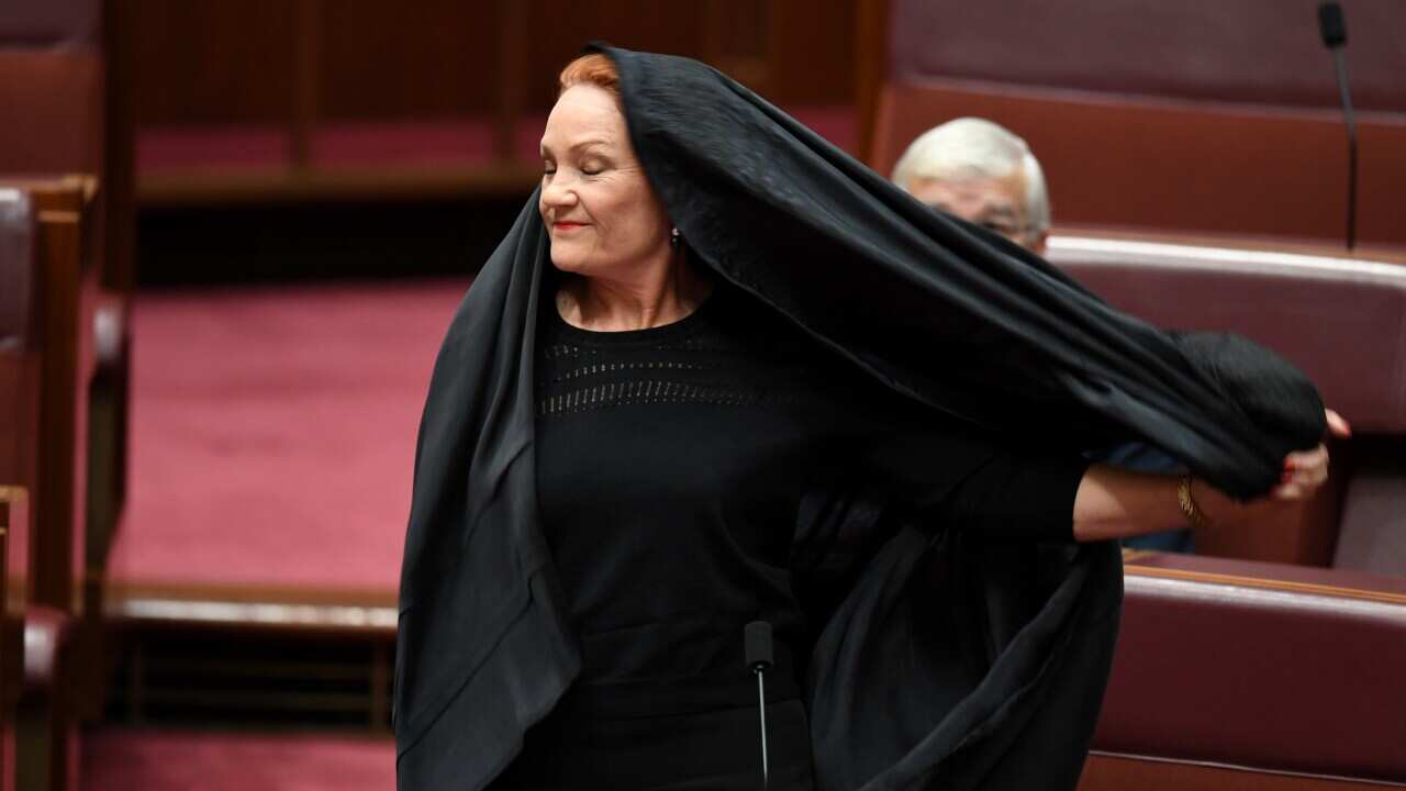 PAULINE HANSON SENATE BURQA