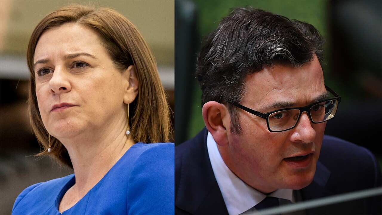 Daniel Andrews and Deb Frecklington