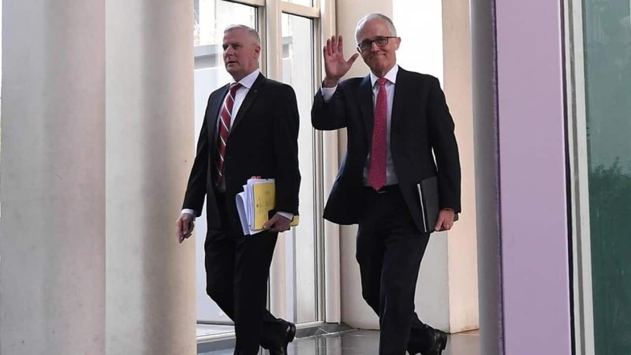 Prime Minister Malcolm Turnbull with Deputy PM Michael McCormack.