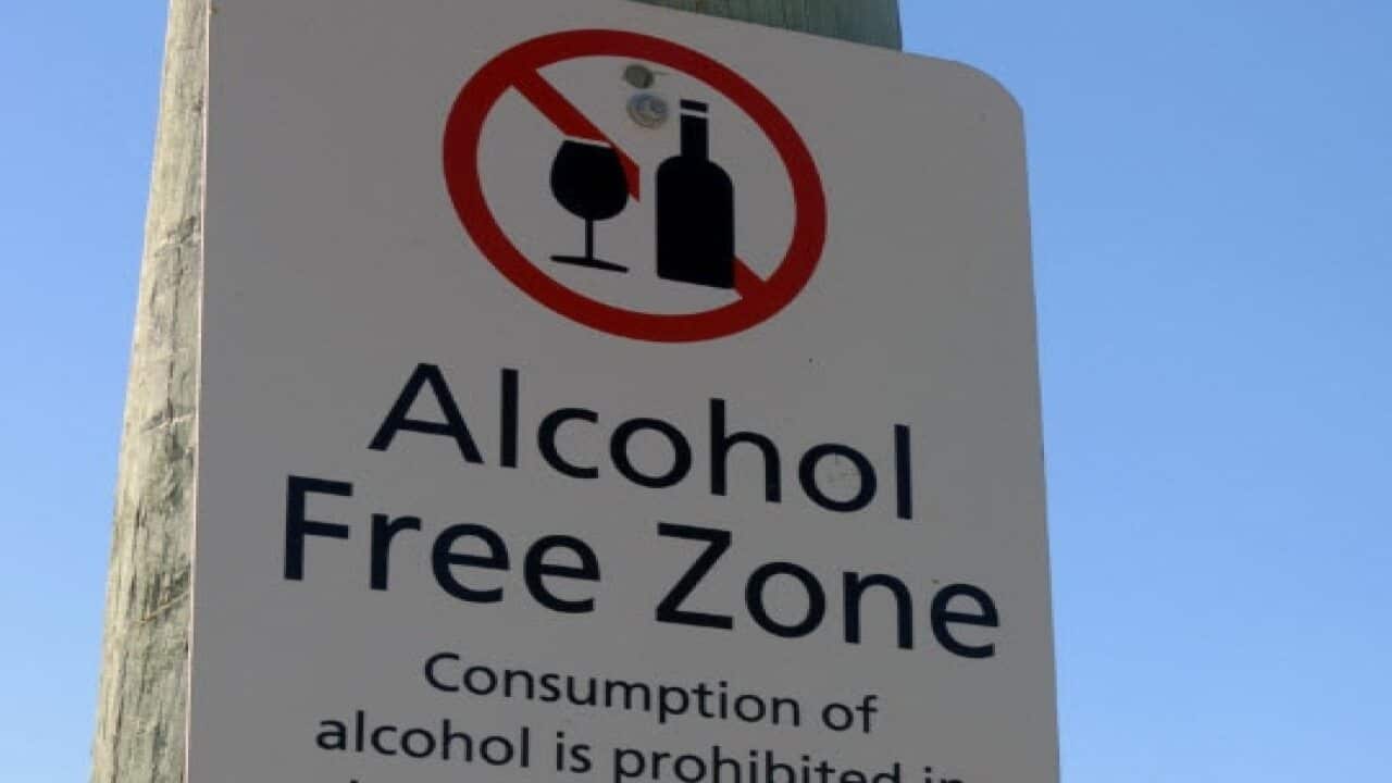 Alcohol Free Zone Sign