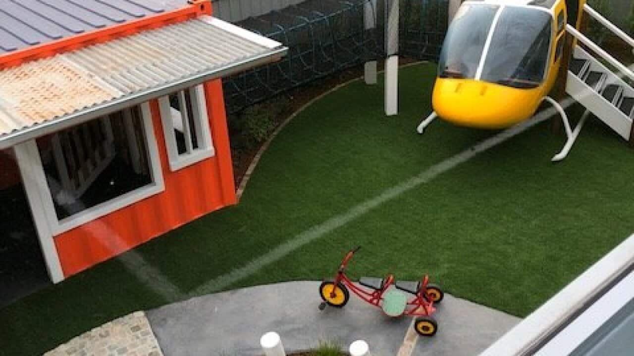 Outstanding playground designed and built by Corey Stone.