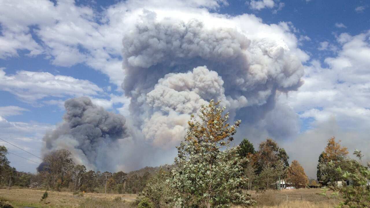 Fire crews have worked around the clock to battle flames and thick smoke which have enveloped Rappville.