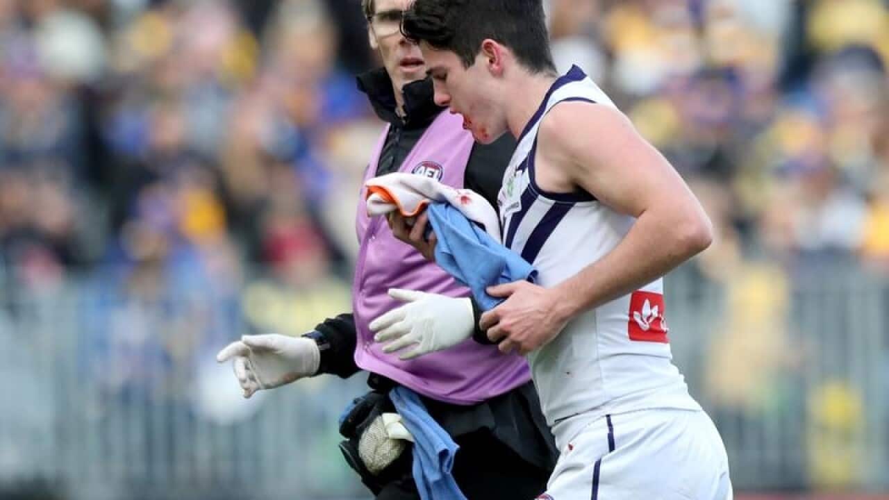 Andrew Brayshaw of the Dockers
