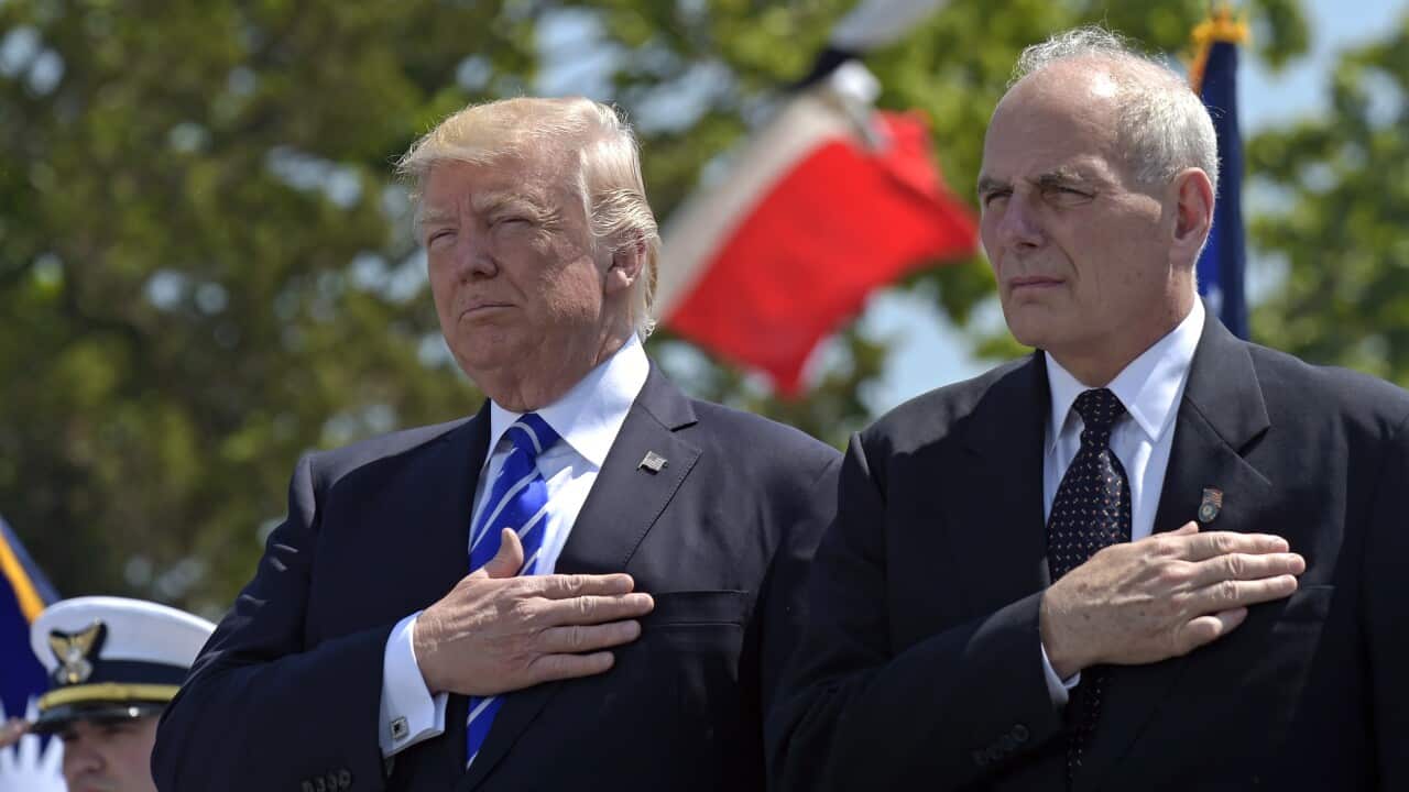 President Donald Trump and chief-of-staff John Kelly.