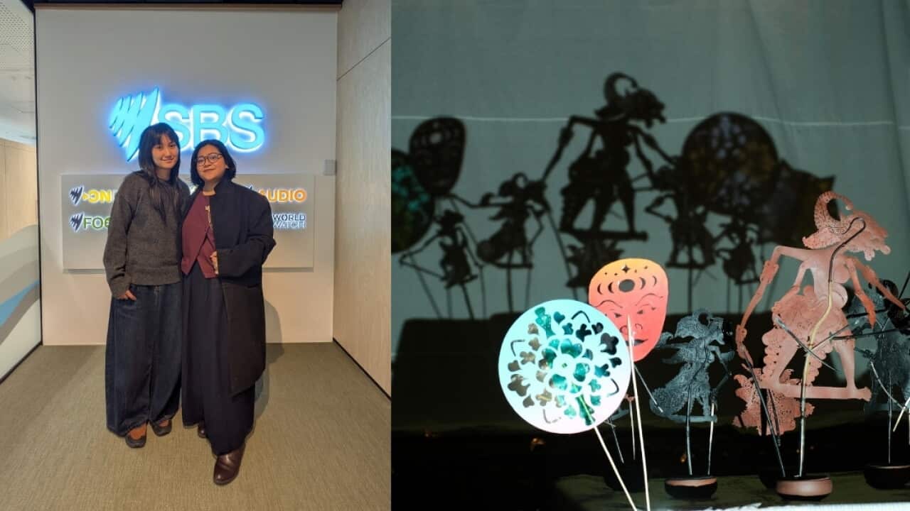 Aisyah Kirana and Addin Sugarda held a shadow puppet workshop as part of the Gerhana event by Nongkrong Festival in Melbourne in August 2026.