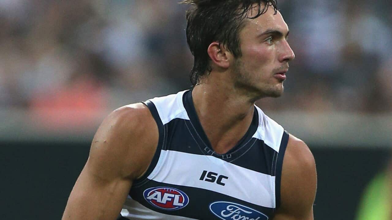 Geelong Cats player George Burbury