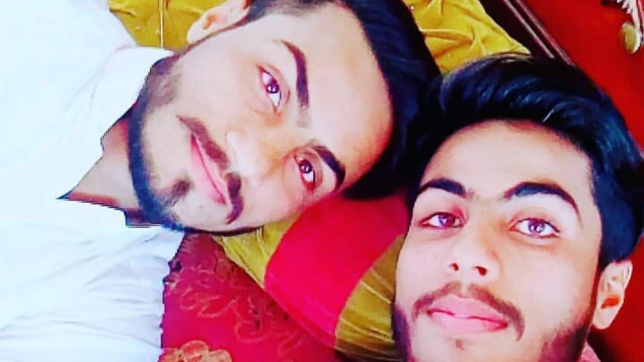 Faraz Tahir (L) with his brother Shiraz Tahir in Pakistan in 2019..jpeg