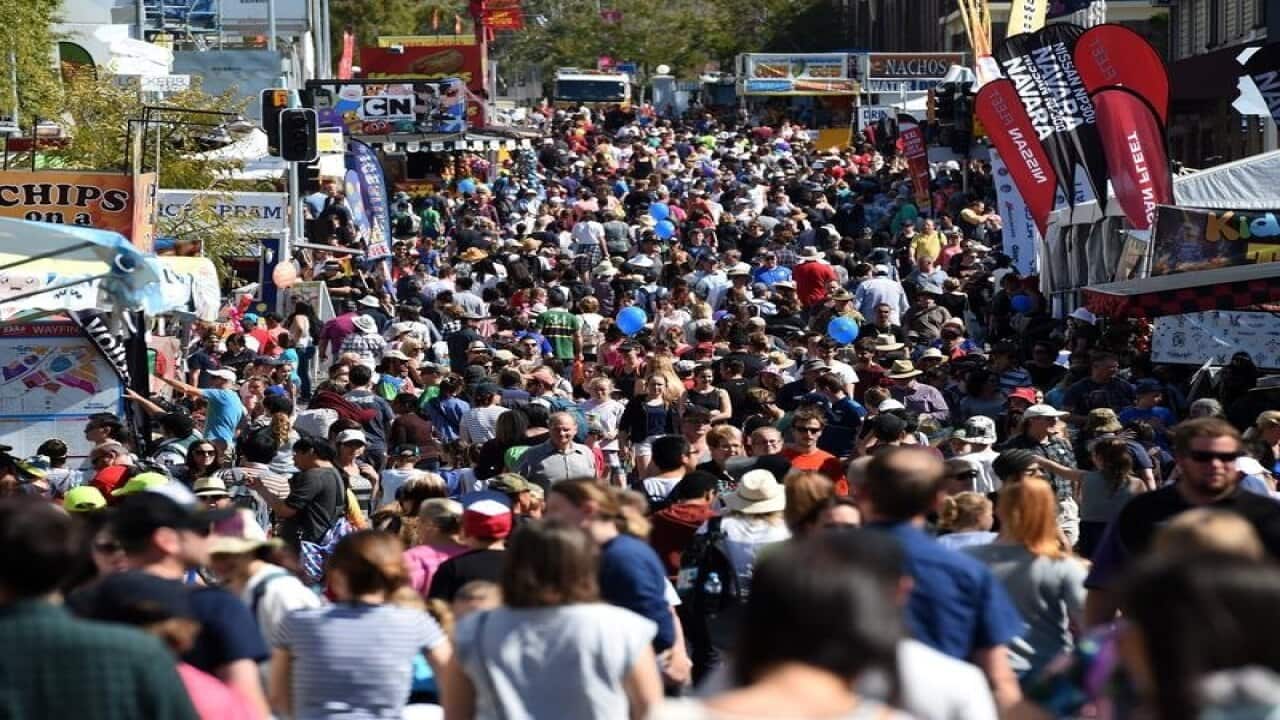 Big crowds attend the Royal Exhibition Show