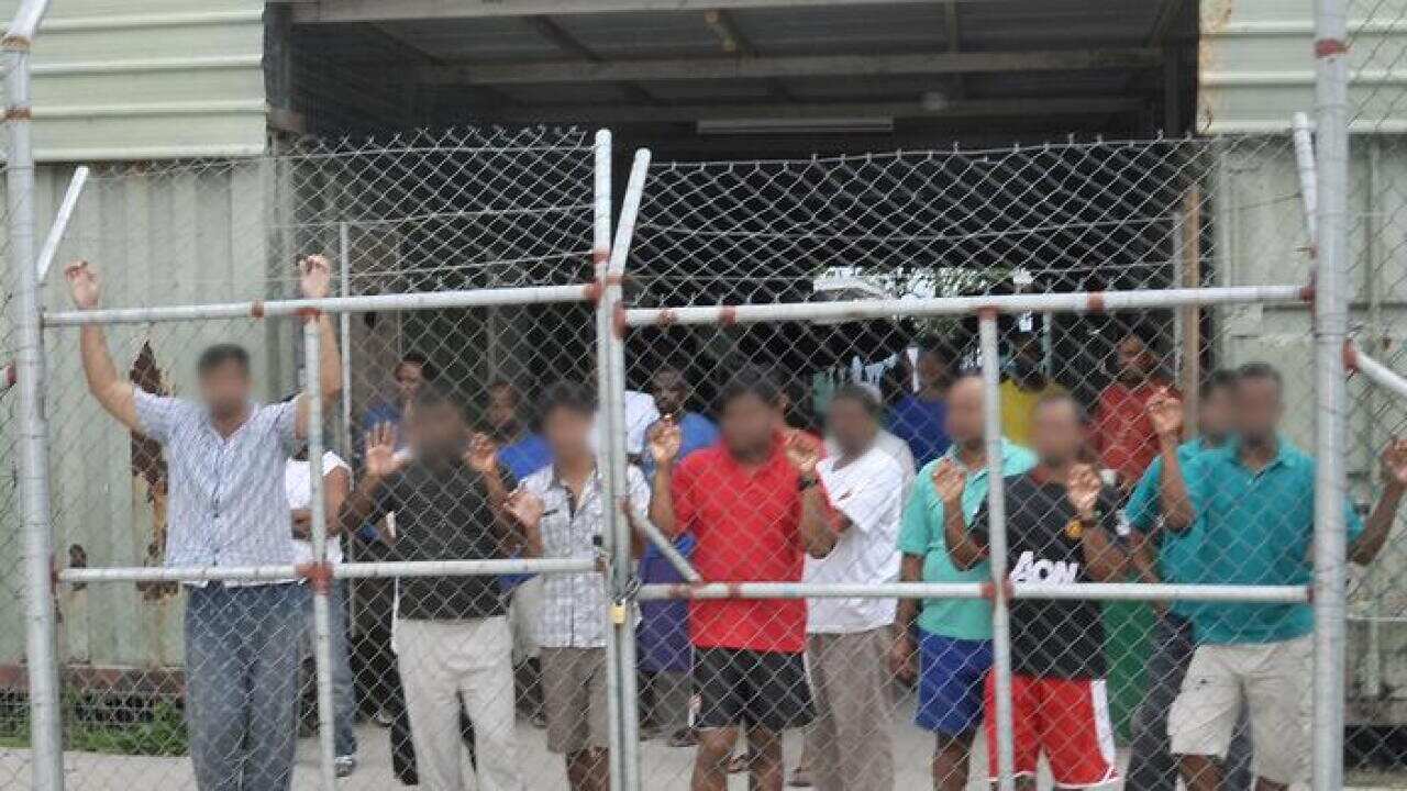 Asylum seekers detained at the Manus centre