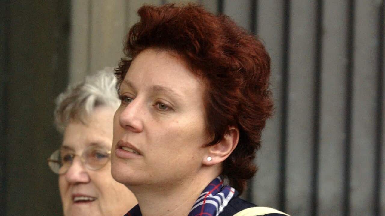 Kathleen Folbigg leaving the Supreme Court of NSW in 2003.