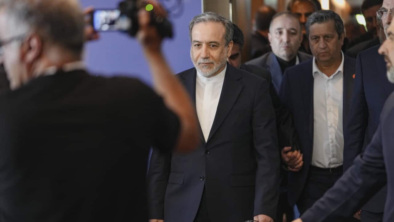 Il ministro degli Esteri iraniano Abbas Araqchi al Summit di Lucerna.
