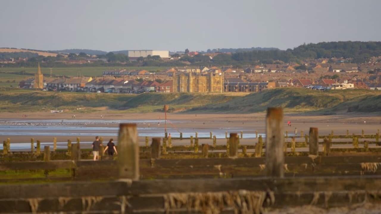 Redcar beach in northeast England