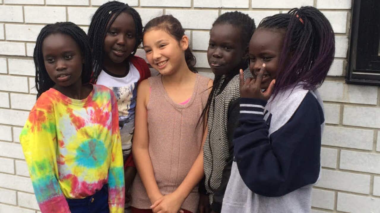 Akuech, Achol, Zoe, Nyawech and Atong.