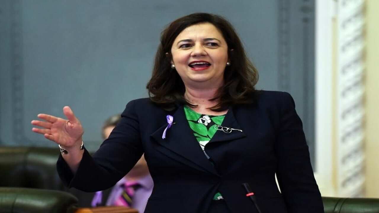 Queensland Premier Annastacia Palaszczuk speaks during Question Time .