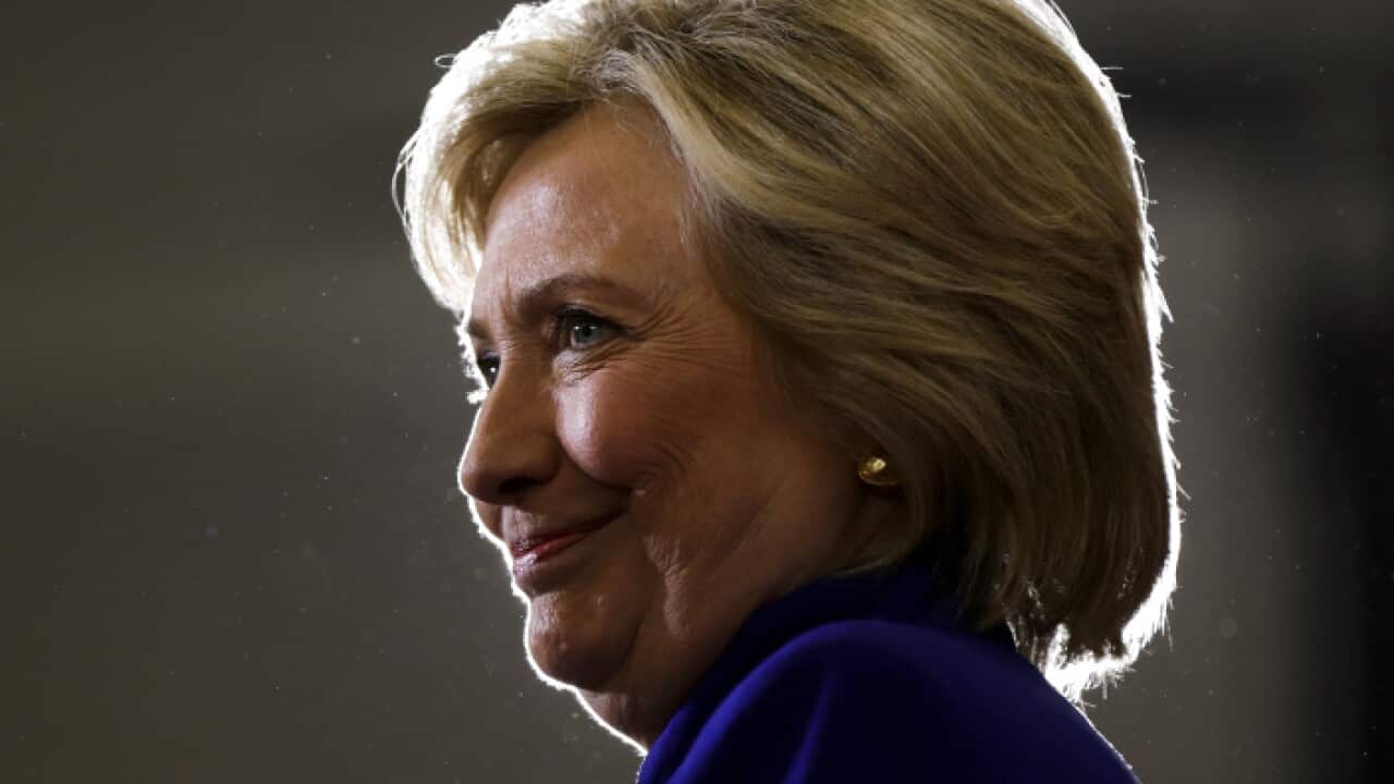 Democratic presidential candidate Hillary Clinton speaks during a campaign stop at the Frontline Outreach Center in Orlando, Fla., Wednesday, Sept. 21, 2016.
