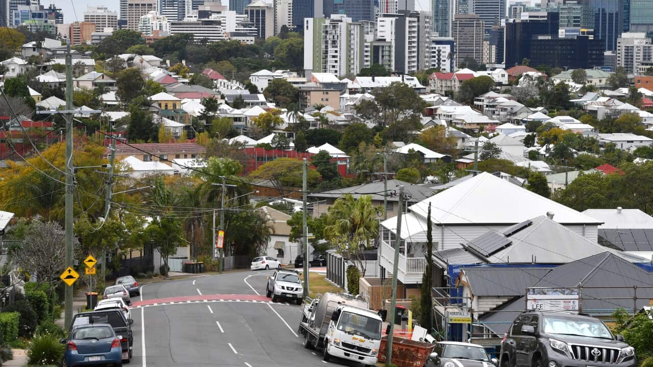 Apartment blocks in Brisbane CBD