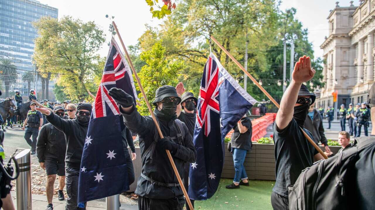 Protest against white supremacy and discrimination in Melbourne, Australia - 13 May 2023