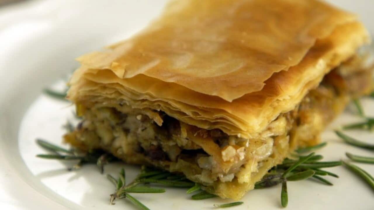 Chicken filo pie