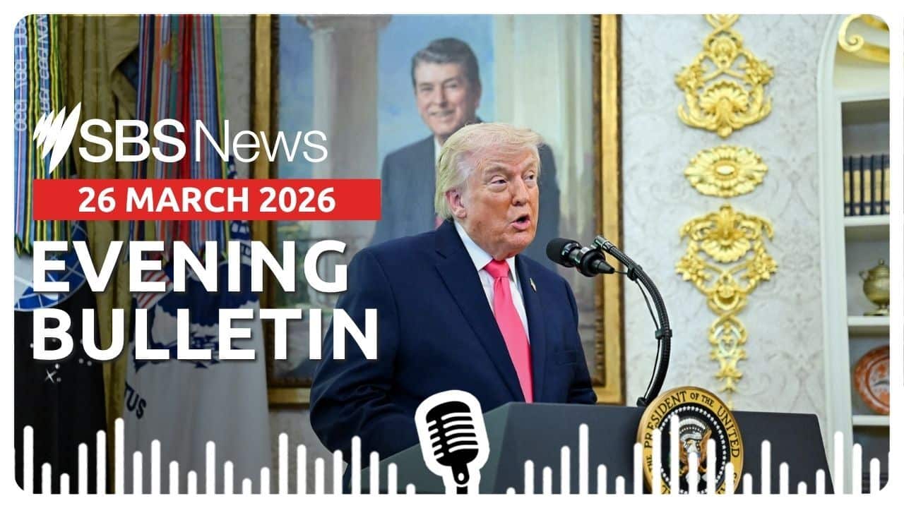 US President Donald Trump speaks during a swearing-in ceremony in the Oval Office of the White House.