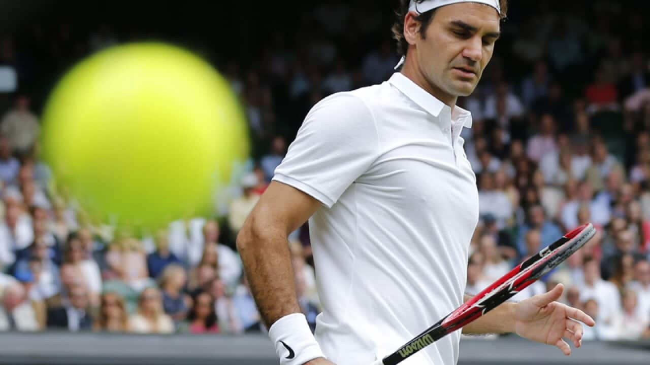 Roger Federer of Switzerland