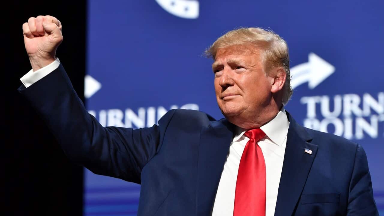 Donald Trump met with the Facebook chief in October last year.