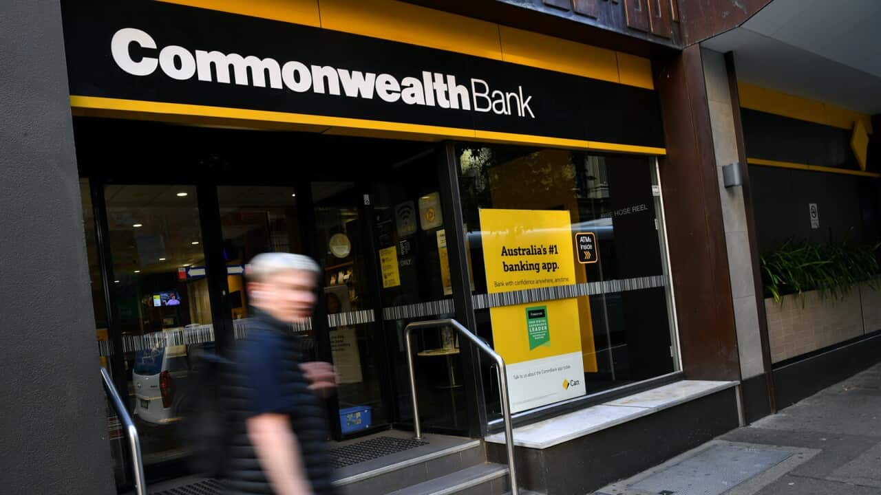 A pedestrian at the Commonwealth bank (AAP).jpg